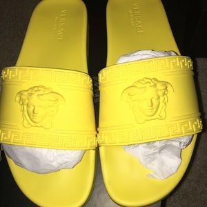 Versace Slides Yellow